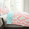 Dina White, Mint & Coral Reversible King 3-Piece Quilt Set -Northlight Sales Store 810553393 1