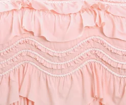 Kemmy Peachy Pink Ruffle Twin 2-Piece Quilt Set -Northlight Sales Store 810553404 3