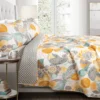 Layla Floral Reversible 3-Piece Quilt Set -Northlight Sales Store 810553410 1
