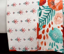 White & Red Poppy Garden Full/Queen 3-Piece Quilt Set -Northlight Sales Store 810553414 2 1