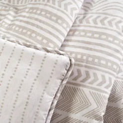 Hygge White & Taupe Geometric Throw, (50" X 60") 16 Hygge White & Taupe Geometric Throw, (50" X 60") -Northlight Sales Store 810553463 11