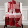 Greenville Red & White Plaid Patchwork Throw, (50" X 60") -Northlight Sales Store 810553467