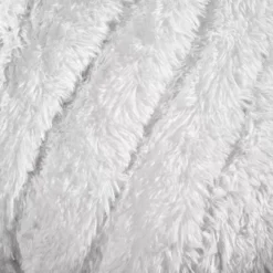 Emma White Faux Fur Throw, (50" X 60") -Northlight Sales Store 810553469 3