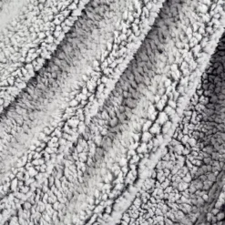 Gray Tassel-Fringe Sherpa Throw, (50" X 60") 11 Gray Tassel-Fringe Sherpa Throw, (50" X 60") -Northlight Sales Store 810553487 3