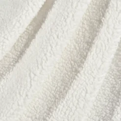 White Tassel-Fringe Sherpa Throw, (50" X 60") 11 White Tassel-Fringe Sherpa Throw, (50" X 60") -Northlight Sales Store 810553494 3