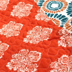 Bohemian Block Sherpa Throw, (50" X 60") -Northlight Sales Store 810553508 3