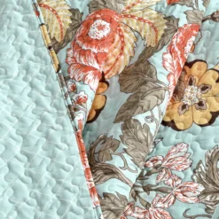 Blue & Yellow Floral Sydney Quilted Throw, (50" X 60") 11 Blue & Yellow Floral Sydney Quilted Throw, (50" X 60") -Northlight Sales Store 810553516 2