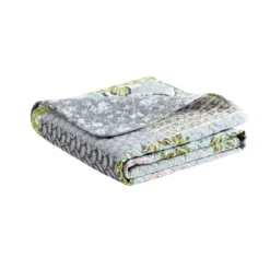 Blue & White Floral Patchwork Roesser Quilted Throw, (50" X 60") -Northlight Sales Store 810553517 31