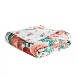 White & Red Poppy Garden Quilted Throw, (50" X 60") -Northlight Sales Store 810553523 3