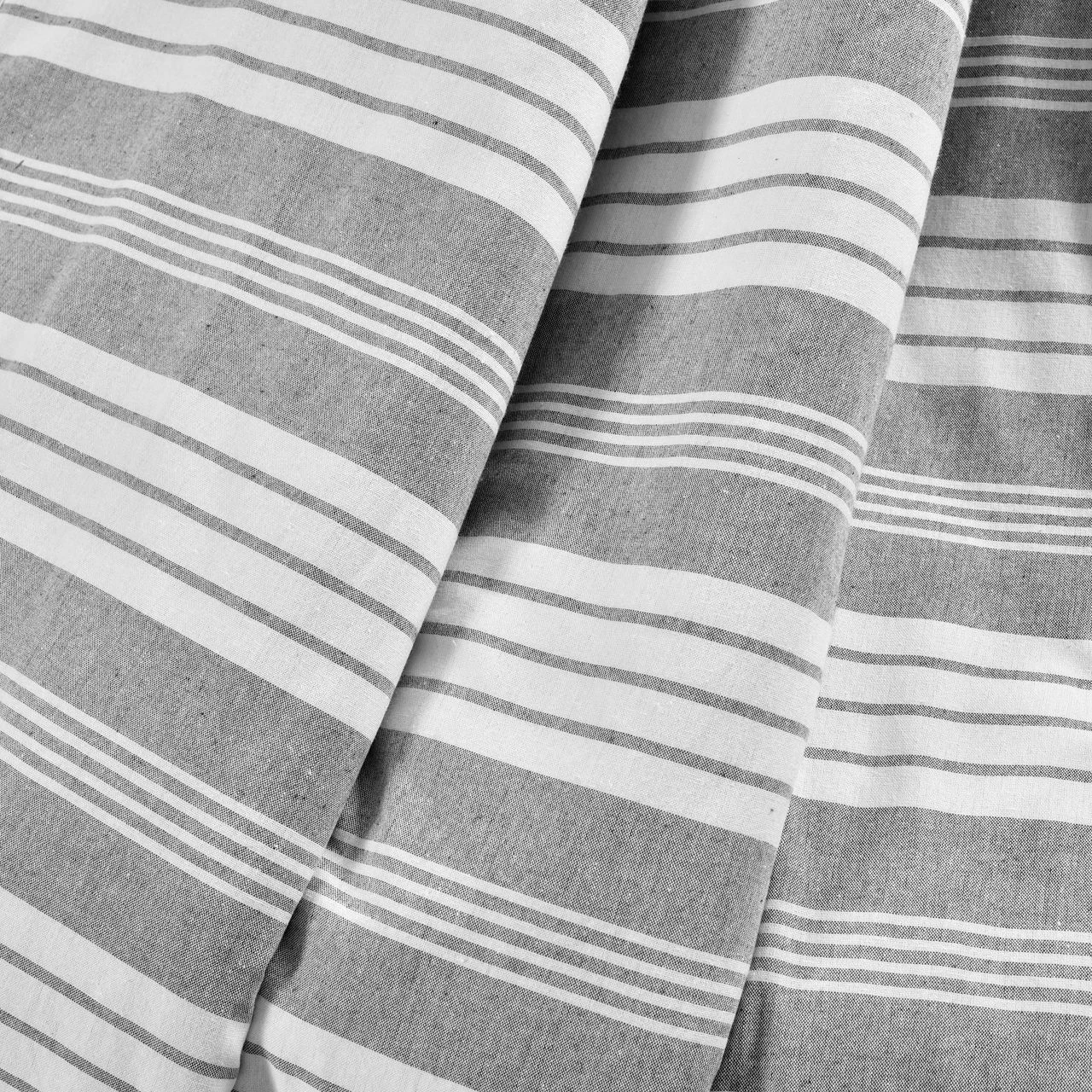 Farmhouse Gray & White Stripe Throw, (50" X 60") 7 Farmhouse Gray & White Stripe Throw, (50" X 60") - Image 5