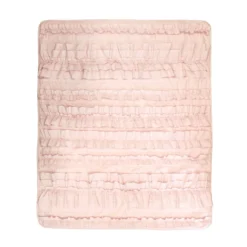 Blush Pink Ruffled Belle Throw, (50" X 60") -Northlight Sales Store 810553544 11