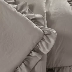 Reyna Gray Ruffle-Trim Crinkle Throw, (50" X 60") 9 Reyna Gray Ruffle-Trim Crinkle Throw, (50" X 60") -Northlight Sales Store 810553552 2