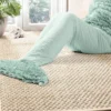 Light Blue Ruffle Sherpa Mermaid Tail Wearable Throw -Northlight Sales Store 810553557