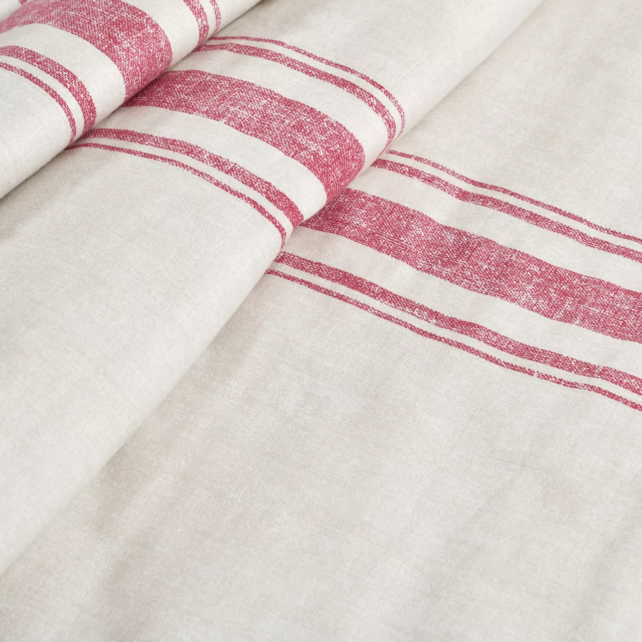 Farmhouse Beige & Red Stripe Throw, (50" X 60") 9 Farmhouse Beige & Red Stripe Throw, (50" X 60") - Image 7