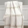 Farmhouse Beige & Sand Stripe Throw, (50" X 60") 2 Farmhouse Beige & Sand Stripe Throw, (50" X 60") -Northlight Sales Store 810553565