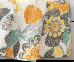 Layla Yellow & Gray Floral Quilted Throw, (50" X 60") -Northlight Sales Store 810553573 21