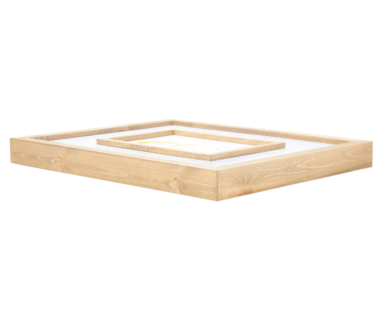 "Shine Brighter" Blue & White Floral Grid-Accent Framed Wall Plaque 4 "Shine Brighter" Blue & White Floral Grid-Accent Framed Wall Plaque - Image 2