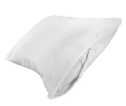 White Cool Comfort Microfiber Standard Zippered Pillow Protector, 2-Pack -Northlight Sales Store 810558450 3
