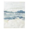 Blue & White Abstract Ocean 1 Wrapped Canvas -Northlight Sales Store 810558512