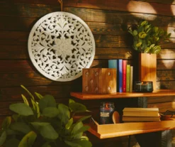 White Carved Medallion Round Wall Plaque 7 White Carved Medallion Round Wall Plaque -Northlight Sales Store 810561124 810561893 810560248 810559954 810559913 10