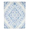 White & Blue Medallion Wrapped Canvas -Northlight Sales Store 810561493