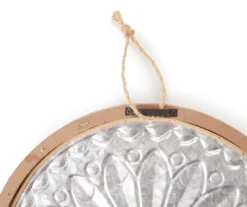 Gray Metal Round Medallion Wall Plaque -Northlight Sales Store 810561505 2