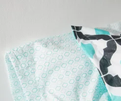 Blue & Black Arabesque Microfiber Twin 6-Piece Bed-in-a-Bag Set 11 Blue & Black Arabesque Microfiber Twin 6-Piece Bed-in-a-Bag Set -Northlight Sales Store 810563446 810563445 810563444 810563443 4 1