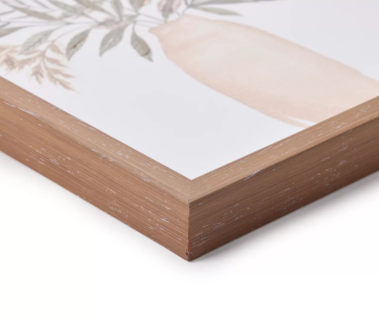 Tan & Green Potted Plant Framed Art Print 4 Tan & Green Potted Plant Framed Art Print - Image 2