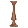Walnut Brown Curved Pillar Candle Holder, (16") -Northlight Sales Store 810564645