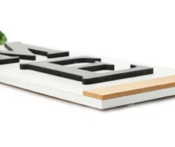 "Home" White & Black Wall Plaque -Northlight Sales Store 810564778 1