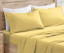 Yellow Microfiber Sheet Set 12 Yellow Microfiber Sheet Set -Northlight Sales Store 810564914 1