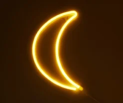 Warm White Crescent Moon Neon LED Wall Light -Northlight Sales Store 810566051 2