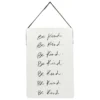 "Be Kind" White & Black Wall Plaque 1 "Be Kind" White & Black Wall Plaque -Northlight Sales Store 810566170