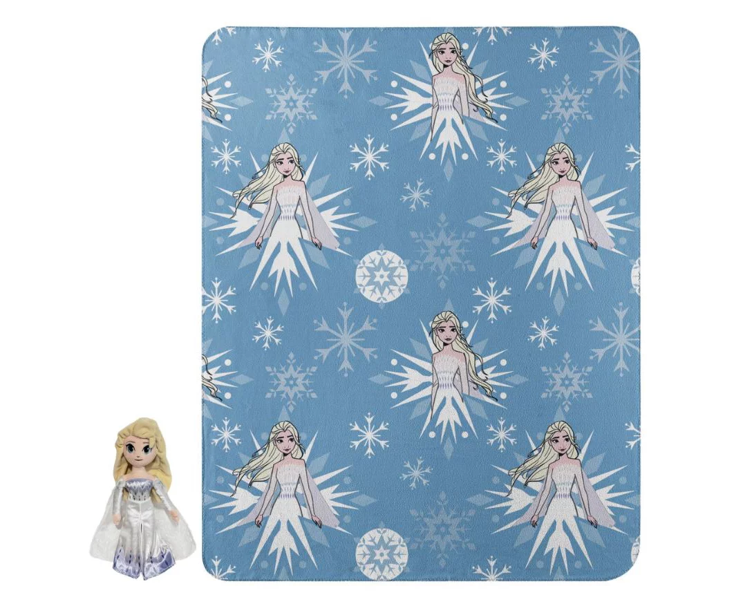 Blue & White Fabulous Elsa Character Pillow & 40" X 50" Fleece Throw Set 3 Blue & White Fabulous Elsa Character Pillow & 40" X 50" Fleece Throw Set