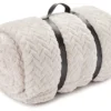 Whisper White Zigzag-Embossed Velvet King Blanket -Northlight Sales Store 810573800 810573798 810617576 2 1