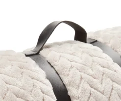 Whisper White Zigzag-Embossed Velvet King Blanket 9 Whisper White Zigzag-Embossed Velvet King Blanket -Northlight Sales Store 810573800 810573798 810617576 4 1