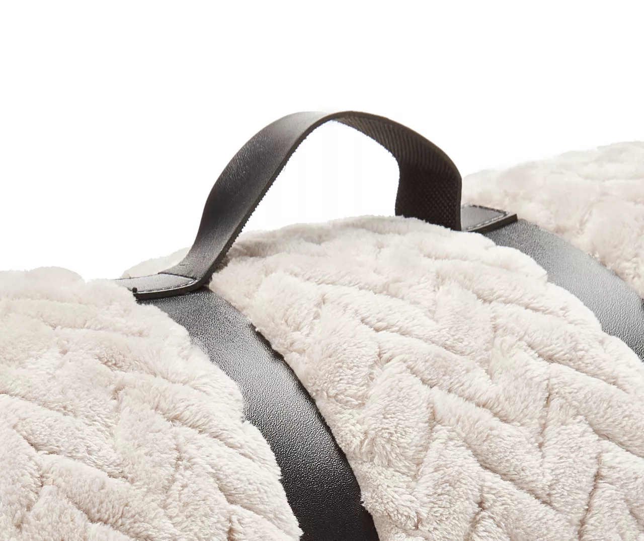 Whisper White Zigzag-Embossed Velvet King Blanket 6 Whisper White Zigzag-Embossed Velvet King Blanket - Image 4