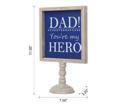 "Dad! You're My Hero" Pedestal Frame Tabletop Decor -Northlight Sales Store 810574263 5