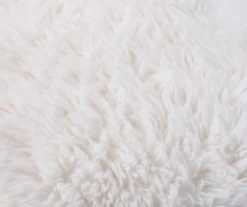 White Faux Fur Throw, (50" X 60") -Northlight Sales Store 810574563 2