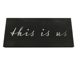 "This Is Us" Black & White Wall Plaque -Northlight Sales Store 810581727 3