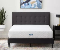 Lucid Comfort Collection 10" Firm Gel Memory Foam Mattress-In-A-Box