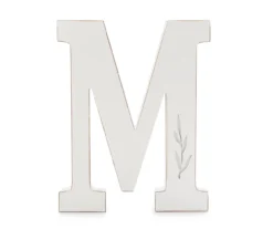 White Leaf-Embossed Letter Tabletop Plaque -Northlight Sales Store 810588236 A0