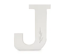 White Leaf-Embossed Letter Tabletop Plaque -Northlight Sales Store 810588441 A0