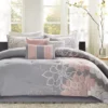 Jane Gray & Blush Floral King 7-Piece Comforter Set -Northlight Sales Store 810590685 810590684 810590683 810590682 1