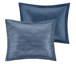 Kelan Navy Streak Patchwork Seersucker King 7-Piece Comforter Set -Northlight Sales Store 810590761 810590862 810590861 4
