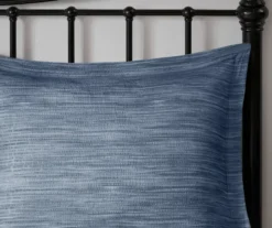 Kelan Navy Streak Patchwork Seersucker California King 7-Piece Comforter Set -Northlight Sales Store 810590761 810590862 810590861 9 2