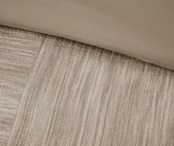 Kelan Taupe Streak Patchwork Seersucker King 7-Piece Comforter Set -Northlight Sales Store 810590766 810590765 810590762 12