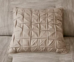 Kelan Taupe Streak Patchwork Seersucker King 7-Piece Comforter Set -Northlight Sales Store 810590766 810590765 810590762 8