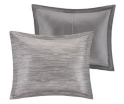 Kelan Gray Streak Patchwork Seersucker King 7-Piece Comforter Set -Northlight Sales Store 810590769 810590768 810590767 4