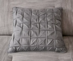 Kelan Gray Streak Patchwork Seersucker King 7-Piece Comforter Set -Northlight Sales Store 810590769 810590768 810590767 8